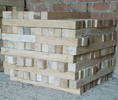 聊城建材市场 老榆木家具与建筑材料的专业销售中心